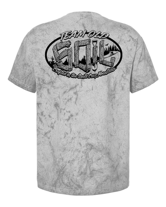 TOS Ridgeline- 100% Cotton 6.1 oz t-shirt, Short Sleeve, Tie-Dyed, Smoke