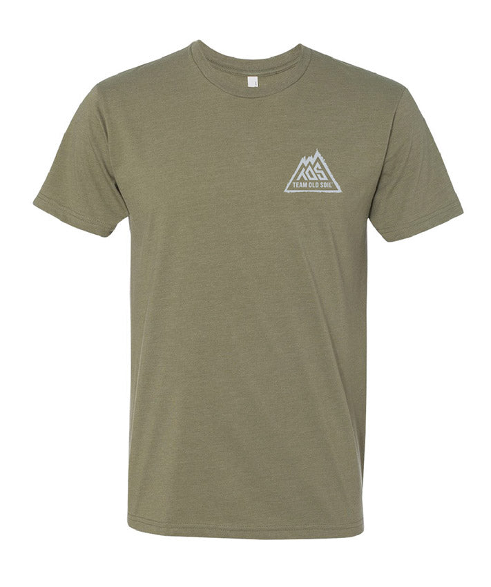 Mountain Crusier Creations olive green s/s tee shirt