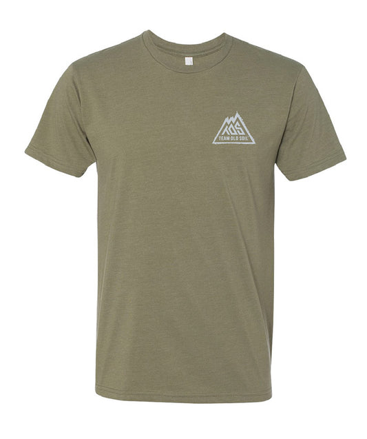 Mountain Crusier Creations olive green s/s tee shirt