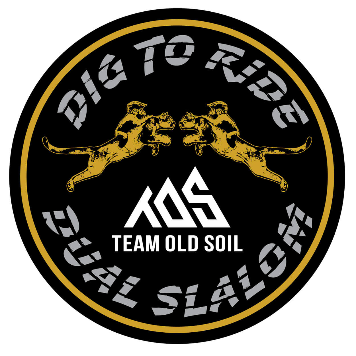 First Annual 2023 Dig To Ride Dual Slalom 3" round sticker