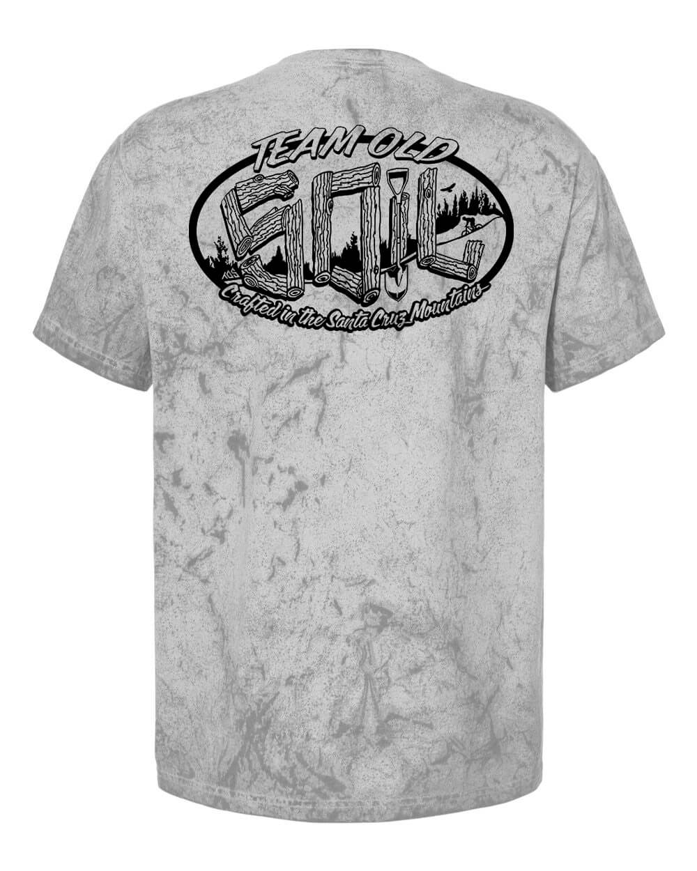 TOS Ridgeline- 100% Cotton 6.1 oz t-shirt, Short Sleeve, Tie-Dyed, Smoke