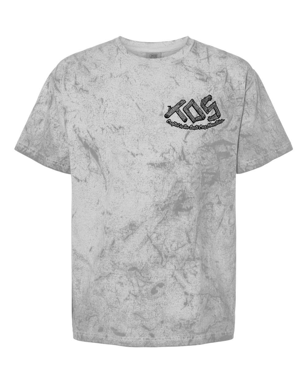 TOS Ridgeline- 100% Cotton 6.1 oz t-shirt, Short Sleeve, Tie-Dyed, Smoke