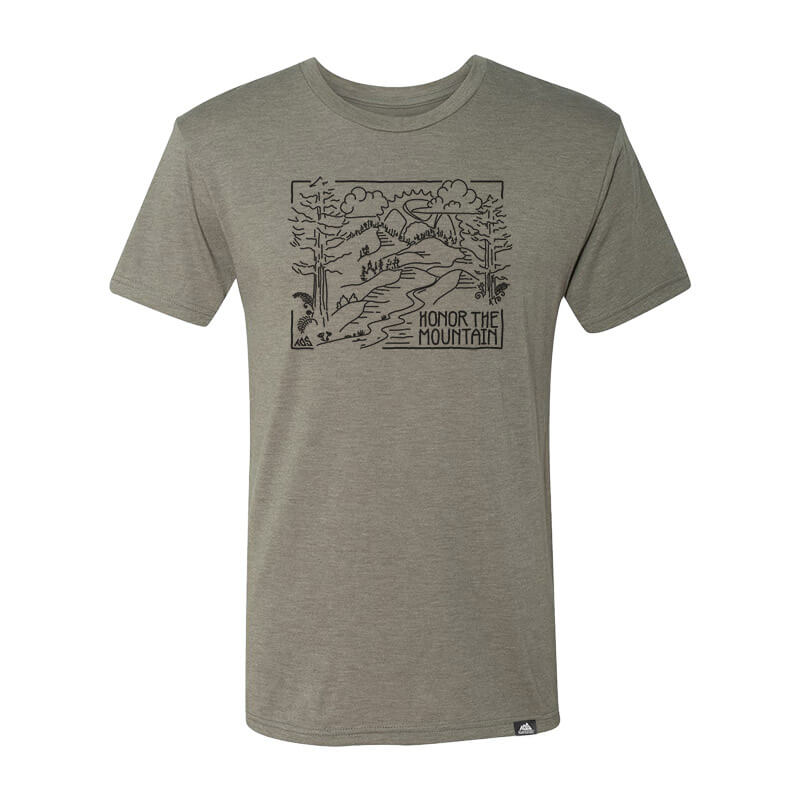 Honor the mountain logo, Team Old Soil (TOS) mtb T-shirt – Team Old ...