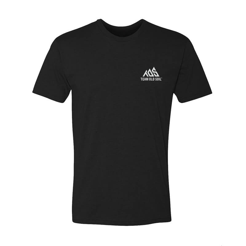 short sleeve unisex t-shirt black front