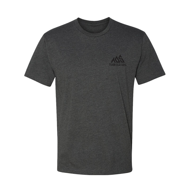 short sleeve unisex t-shirt charcoal front