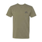 short sleeve unisex t-shirt olive green front