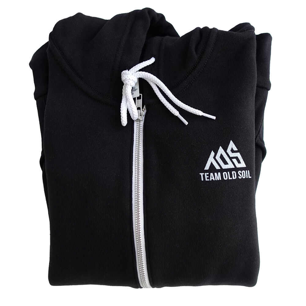 Unisex Classic zip up sweatshirt, black, front