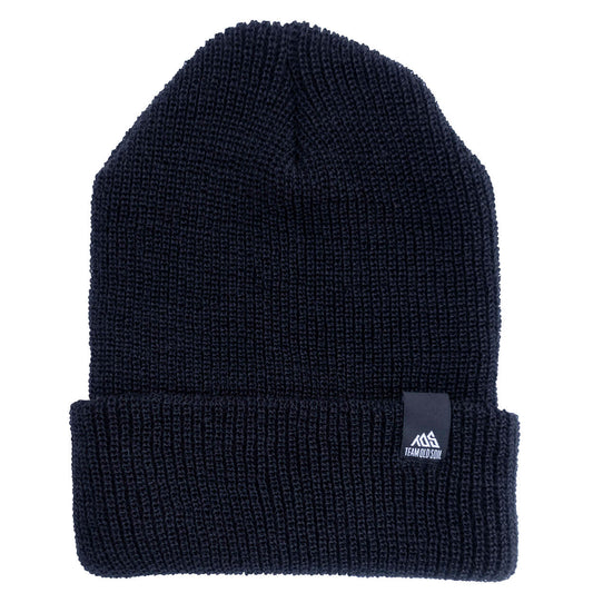 100% Wool Watch cap beanie raven black