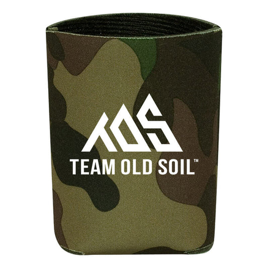 retro camo can koozie